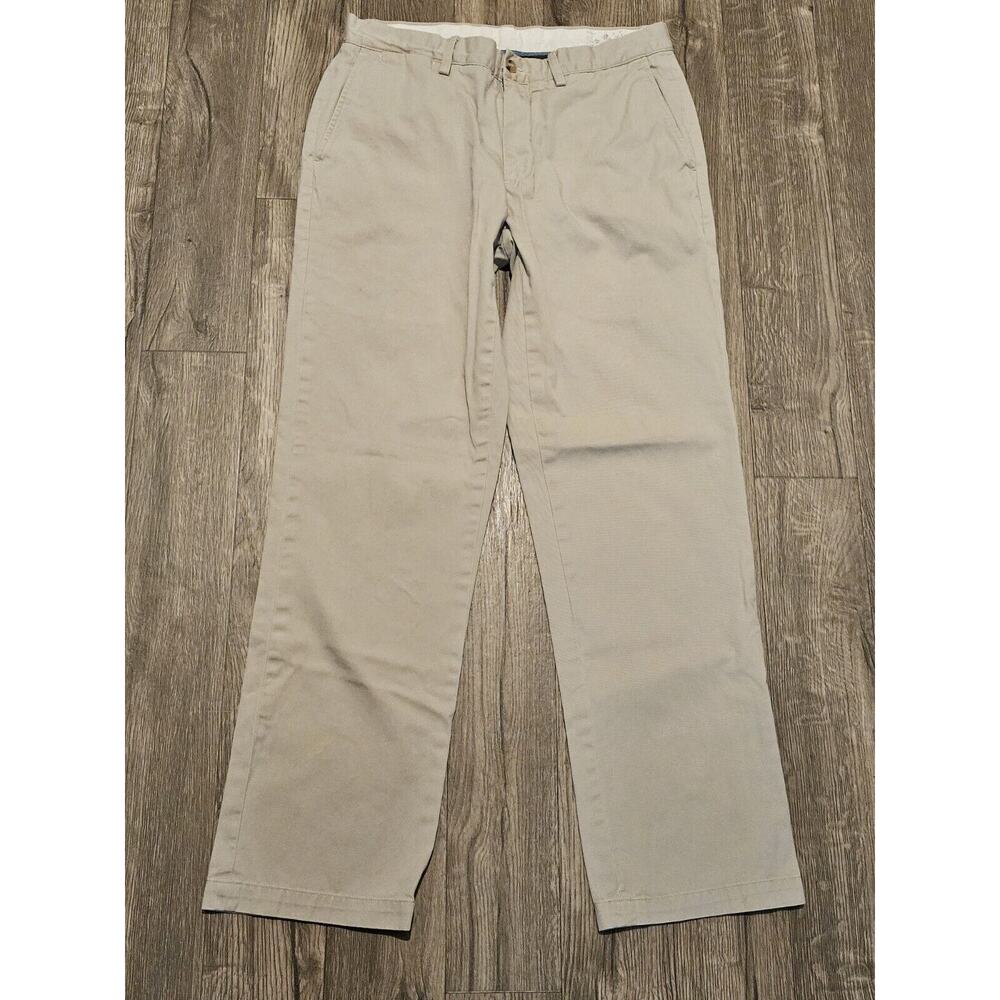 Polo Ralph Lauren Pants Mens 31x30* Beige Straight Classic Fit Chino 100% Cotton